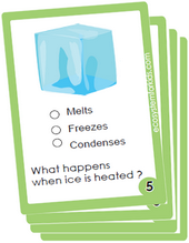 Flash cards on the change of states of matter. pdf