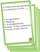 flash cards on heat and waves