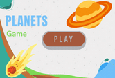 A game on the eight planets.