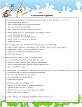 adaptation worksheet for kids science, 4th grade